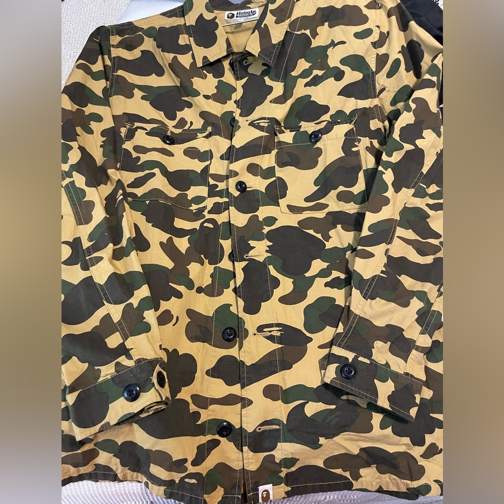 A Bathing Ape Camouflage Shirt Jacket - Picture 3 of 4
